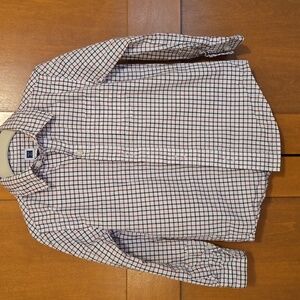 Janie and Jack Red and Blue Checkered Button Down Shirt 3T